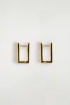 Cos Orecchini A Cerchio Rettangolari In Gold
