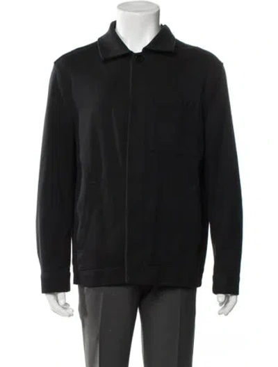 Pre-owned Cos Overcoat In Black