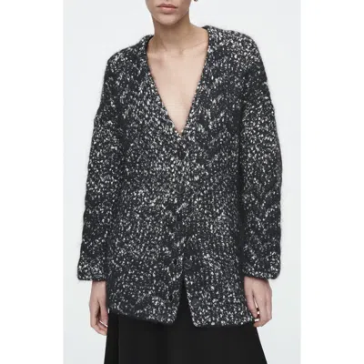 Cos Oversize Herringbone Stitch Cardigan