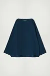 Cos Top Oversize In Cotone Con Scollo A Barca In Blu