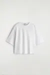 Cos Oversized Boxy Cotton T-shirt In White