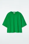 Cos Oversized Boxy T-shirt In Green