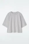 Cos Oversized Boxy T-shirt In Grey
