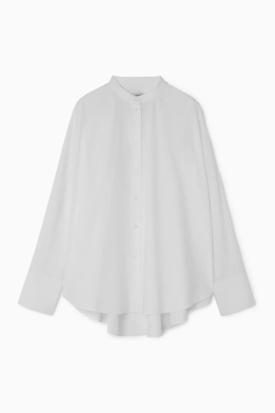 Cos Oversized Cape Shirt In White