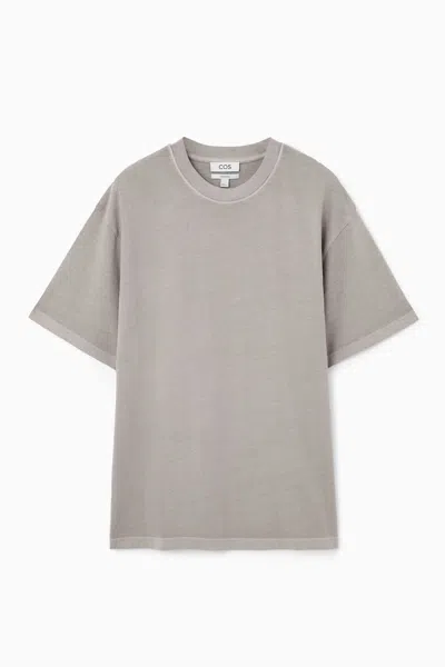Cos The Super Slouch T-shirt In Grey