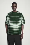 Cos Oversized Heavyweight Cotton T-shirt In Green