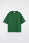 Cos Oversized Heavyweight T-shirt In Green