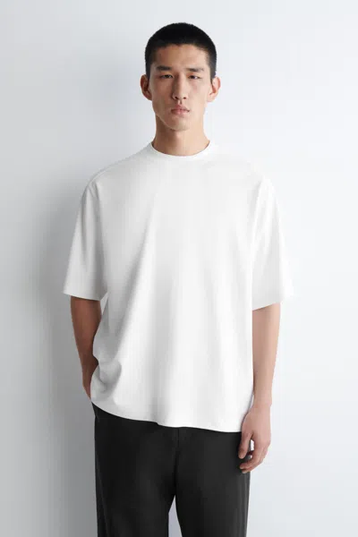 Cos Oversized Layered-effect T-shirt In White