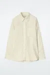COS OVERSIZED LINEN SHIRT IN YELLOW