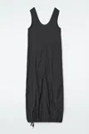 Cos Oversized Parachute Maxi Dress In Black