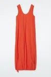 Cos Oversized Parachute Maxi Dress In Orange