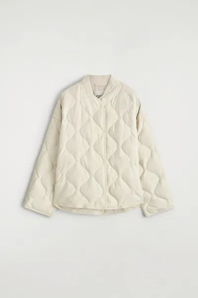 Cos Oversized Quilted Jacket In Neutral
