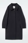 Cos Oversized Single-breasted Wool Coat In Blue