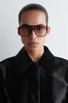 Cos Oversized Square-frame Aviator Sunglasses