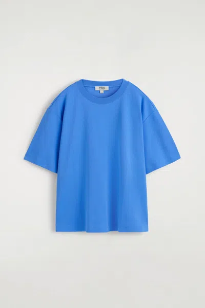 Cos Oversized T-shirt In Blue
