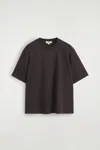 Cos Oversized T-shirt In Brown