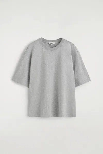 Cos Oversized T-shirt In Gray