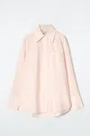 Cos Oversized Tailored Shirt In Pink
