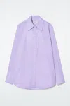 Cos Oversized Tailored Shirt In Purple
