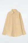 Cos Oversized Tailored Shirt In Yellow