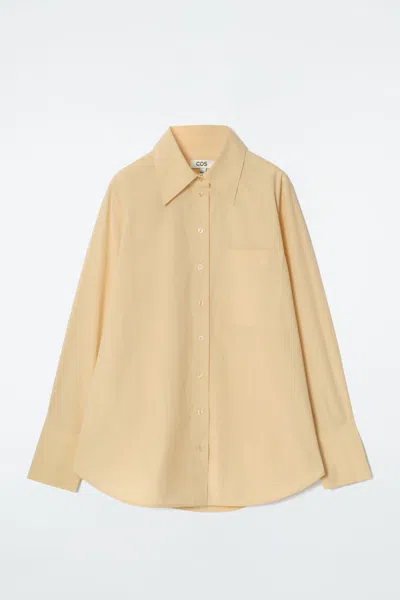 Cos Oversized Tailored Shirt In Yellow