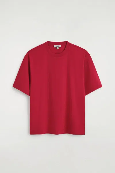 Cos Oversized T-shirt In Red