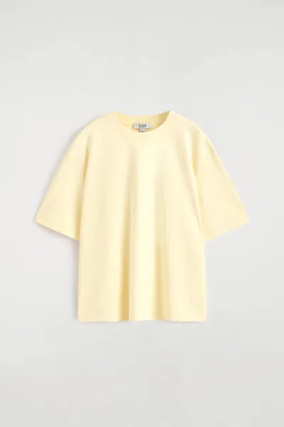 Cos Oversized T-shirt In Yellow