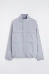 Cos Oversized Water-resistant Anorak Jacket In Blue