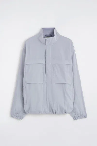 Cos Oversized Water-resistant Anorak Jacket In Blue