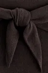 Cos Oversized Wool Triangle Scarf In Brown