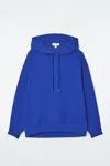 Cos Ovresized Jersey Hoodie In Blue