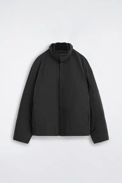 Cos Padded Mock-neck Down Jacket In Black