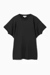 Cos Panelled Batwing T-shirt In Blue