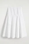Cos Panelled Cotton Midi Skirt