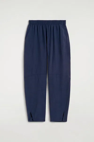 Cos Panelled Elasticated Barrel-leg Trousers In Blue In Bleu