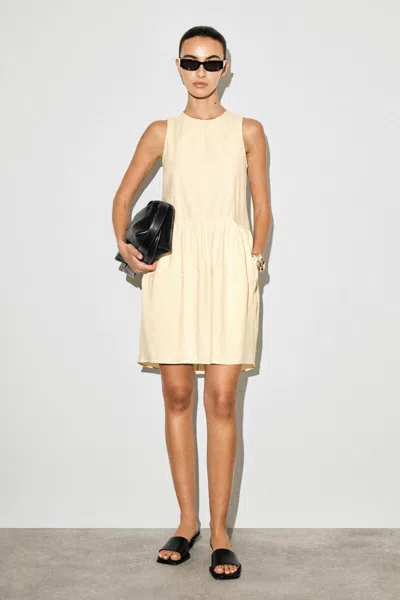 Cos Panelled Mini Dress In Yellow