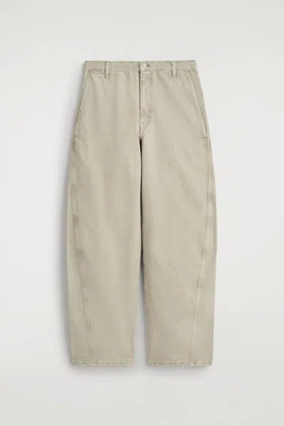 Cos Pantalon Barrel En Denim In Gray