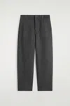 Cos Pantaloni A Gamba Larga In Lana In Gray