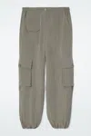 Cos Parachute Cargo Trousers In Grey