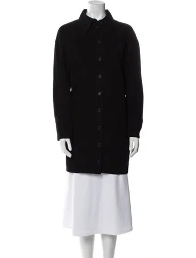 Pre-owned Cos Peacoat In Black