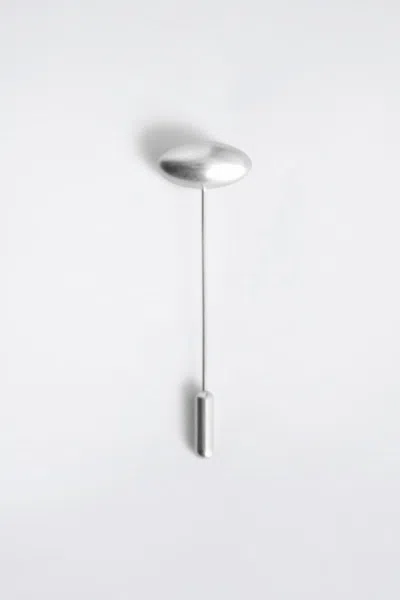 Cos Pebble Tie Pin In Metallic