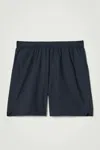 Cos Pima Cotton Elasticated Shorts In Navy