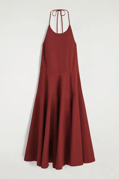 Cos Pima Cotton Halterneck Dress