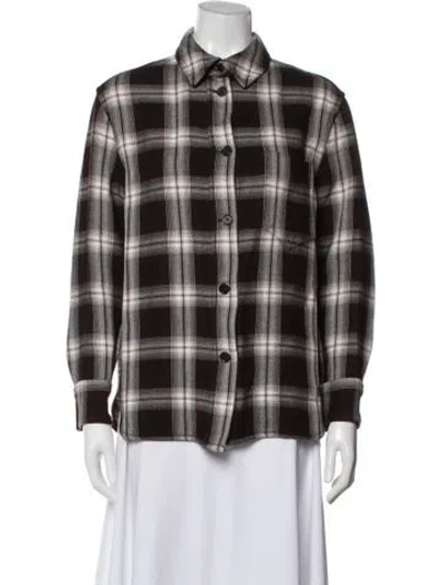 Pre-owned Cos Plaid Print Jacket In Multi