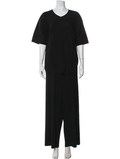 Pre-owned Cos Pleated Accents Pant Set In Black