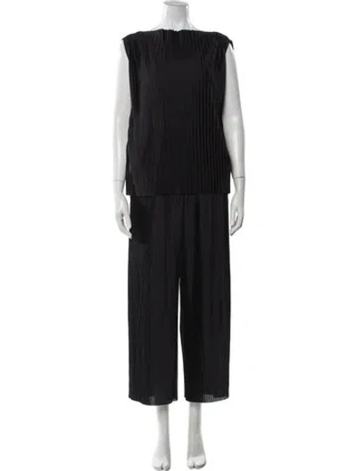 Pre-owned Cos Pleated Accents Pant Set In Black