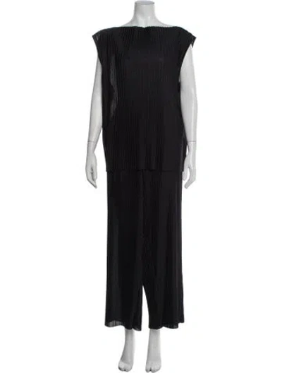 Pre-owned Cos Pleated Accents Pantsuit W/ Tags In Black