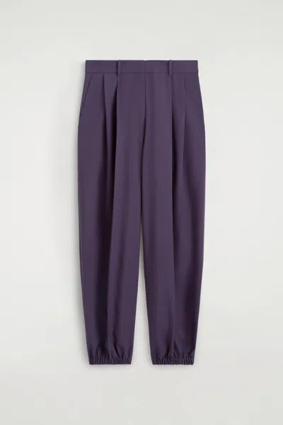 Cos Pantaloni A Palloncino Con Pinces In Viola