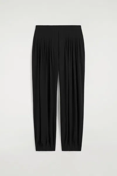 Cos Pleated Crepe Balloon-leg Trousers