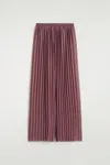 Cos Pleated Georgette Pants In Multi